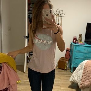 Pink NASA tank.